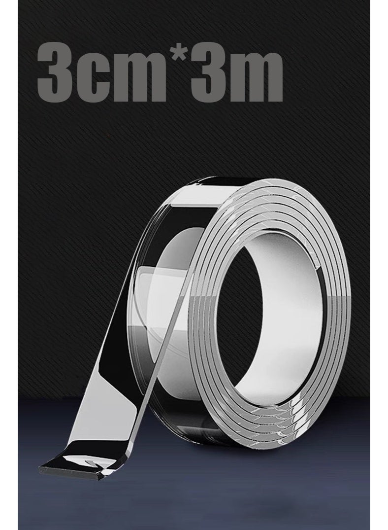 شريط لاصق مزدوج الجوانب نانو، شريط لاصق قابل للغسل متعدد الاستخدامات بحجم كبير، شريط لاصق شفاف لتعليق الصور، شريط لاصق قابل للإزالة للجدران، شريط لاصق لاصق للملصقات - Image 1